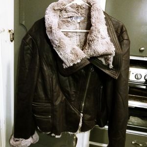 Jennifer lopez brown coat fur lining